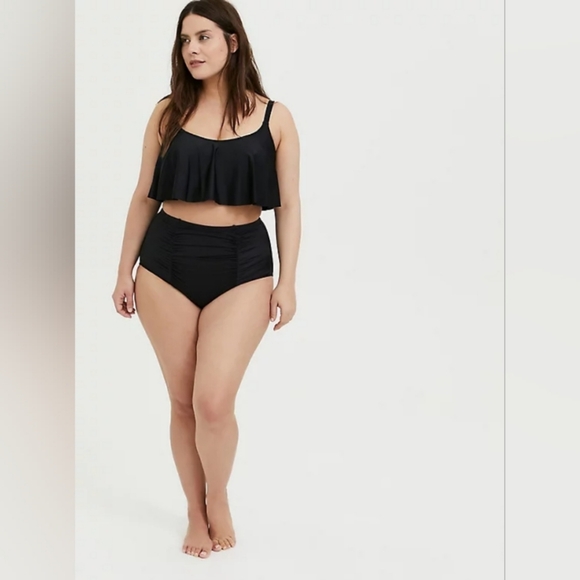 Torrid Flirt Collection Flounce Bikini Top - Picture 2 of 12